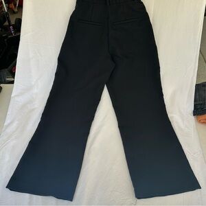 Abercrombie & Fitch Black Wide-Leg pleated Pants